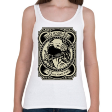 PRINTFASHION 1952 Velem ne szórakozz - Női atléta - Fehér női trikó