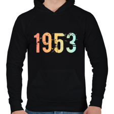 PRINTFASHION 1953 - Férfi kapucnis pulóver - Fekete férfi pulóver, kardigán