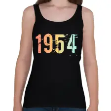 PRINTFASHION 1954 - Női atléta - Fekete női trikó