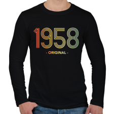 PRINTFASHION 1958 - Férfi hosszú ujjú póló - Fekete férfi póló