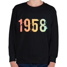 PRINTFASHION 1958 - Gyerek pulóver - Fekete
