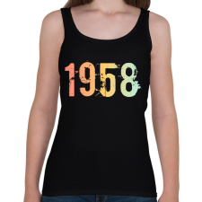 PRINTFASHION 1958 - Női atléta - Fekete női trikó