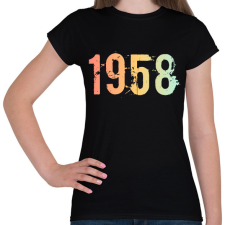 PRINTFASHION 1958 - Női póló - Fekete női póló