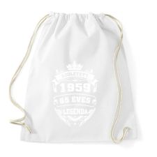PRINTFASHION 1959 - Sportzsák, Tornazsák - Fehér tornazsák