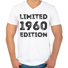 PRINTFASHION 1960 - Férfi V-nyakú póló - Fehér