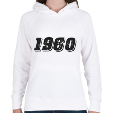 PRINTFASHION 1960 - Női kapucnis pulóver - Fehér női pulóver, kardigán