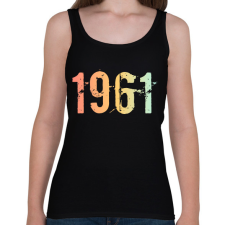 PRINTFASHION 1961 - Női atléta - Fekete női trikó