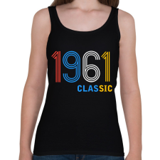 PRINTFASHION 1961 - Női atléta - Fekete női trikó