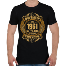 PRINTFASHION 1961 november awesome - Férfi póló - Fekete férfi póló