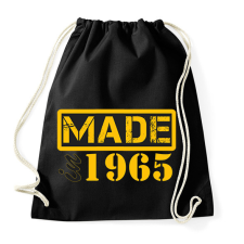 PRINTFASHION 1965 - Sportzsák, Tornazsák - Fekete tornazsák