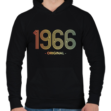 PRINTFASHION 1966 - Férfi kapucnis pulóver - Fekete férfi pulóver, kardigán