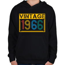 PRINTFASHION 1966 - Gyerek kapucnis pulóver - Fekete gyerek pulóver, kardigán