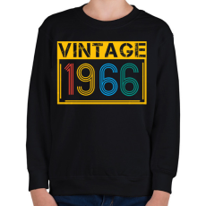 PRINTFASHION 1966 - Gyerek pulóver - Fekete