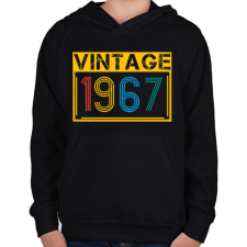 PRINTFASHION 1967 - Gyerek kapucnis pulóver - Fekete gyerek pulóver, kardigán