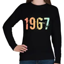 PRINTFASHION 1967 - Női pulóver - Fekete női pulóver, kardigán
