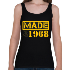 PRINTFASHION 1968 - Női atléta - Fekete női trikó