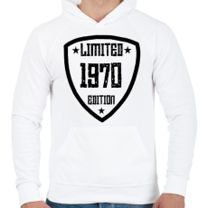 PRINTFASHION 1970 - Férfi kapucnis pulóver - Fehér