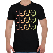 PRINTFASHION 1970 - Férfi póló - Fekete férfi póló