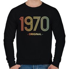 PRINTFASHION 1970 - Férfi pulóver - Fekete