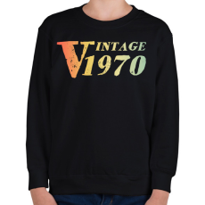 PRINTFASHION 1970 - Gyerek pulóver - Fekete