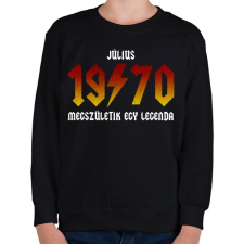 PRINTFASHION 1970 július - Legenda születik (ACDC stílus) - Gyerek pulóver - Fekete gyerek pulóver, kardigán