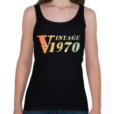 PRINTFASHION 1970 - Női atléta - Fekete női trikó