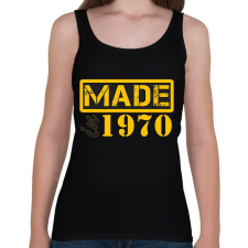 PRINTFASHION 1970 - Női atléta - Fekete női trikó