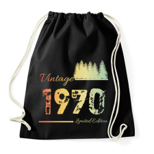 PRINTFASHION 1970 - Sportzsák, Tornazsák - Fekete tornazsák