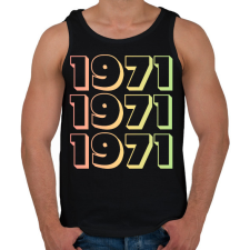 PRINTFASHION 1971 - Férfi atléta - Fekete atléta, trikó