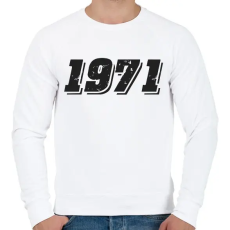 PRINTFASHION 1971 - Férfi pulóver - Fehér