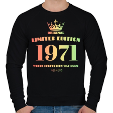 PRINTFASHION 1971 - Férfi pulóver - Fekete férfi pulóver, kardigán