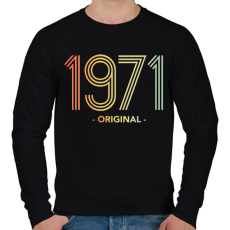 PRINTFASHION 1971 - Férfi pulóver - Fekete