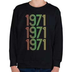 PRINTFASHION 1971 - Gyerek pulóver - Fekete