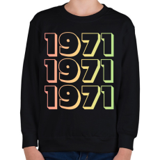 PRINTFASHION 1971 - Gyerek pulóver - Fekete