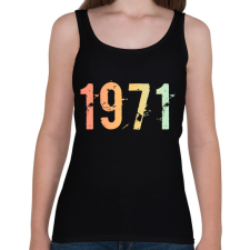 PRINTFASHION 1971 - Női atléta - Fekete női trikó