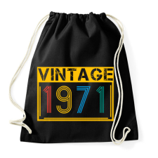 PRINTFASHION 1971 - Sportzsák, Tornazsák - Fekete tornazsák