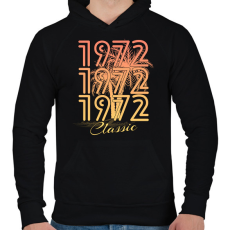 PRINTFASHION 1972 - Férfi kapucnis pulóver - Fekete