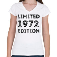 PRINTFASHION 1972 - Női V-nyakú póló - Fehér női póló