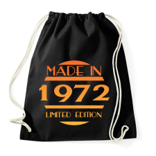 PRINTFASHION 1972 - Sportzsák, Tornazsák - Fekete tornazsák