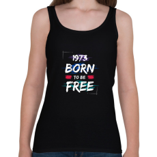 PRINTFASHION 1973 born to be free - Női atléta - Fekete