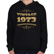 PRINTFASHION 1973 - Gyerek kapucnis pulóver - Fekete gyerek pulóver, kardigán