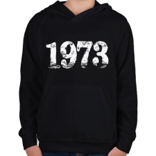 PRINTFASHION 1973 - Gyerek kapucnis pulóver - Fekete gyerek pulóver, kardigán