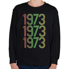 PRINTFASHION 1973 - Gyerek pulóver - Fekete