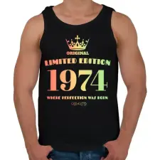 PRINTFASHION 1974 - Férfi atléta - Fekete atléta, trikó