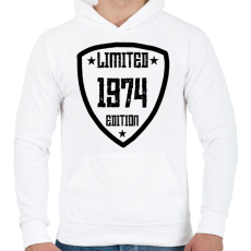 PRINTFASHION 1974 - Férfi kapucnis pulóver - Fehér