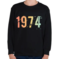 PRINTFASHION 1974 - Gyerek pulóver - Fekete