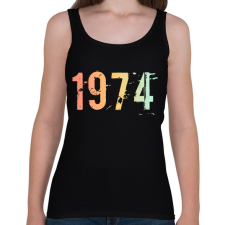 PRINTFASHION 1974 - Női atléta - Fekete női trikó