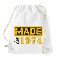 PRINTFASHION 1974 - Sportzsák, Tornazsák - Fehér tornazsák