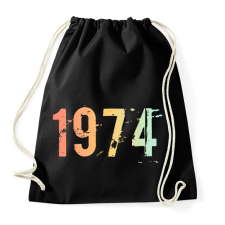 PRINTFASHION 1974 - Sportzsák, Tornazsák - Fekete tornazsák