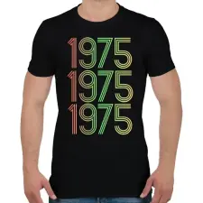 PRINTFASHION 1975 - Férfi póló - Fekete férfi póló